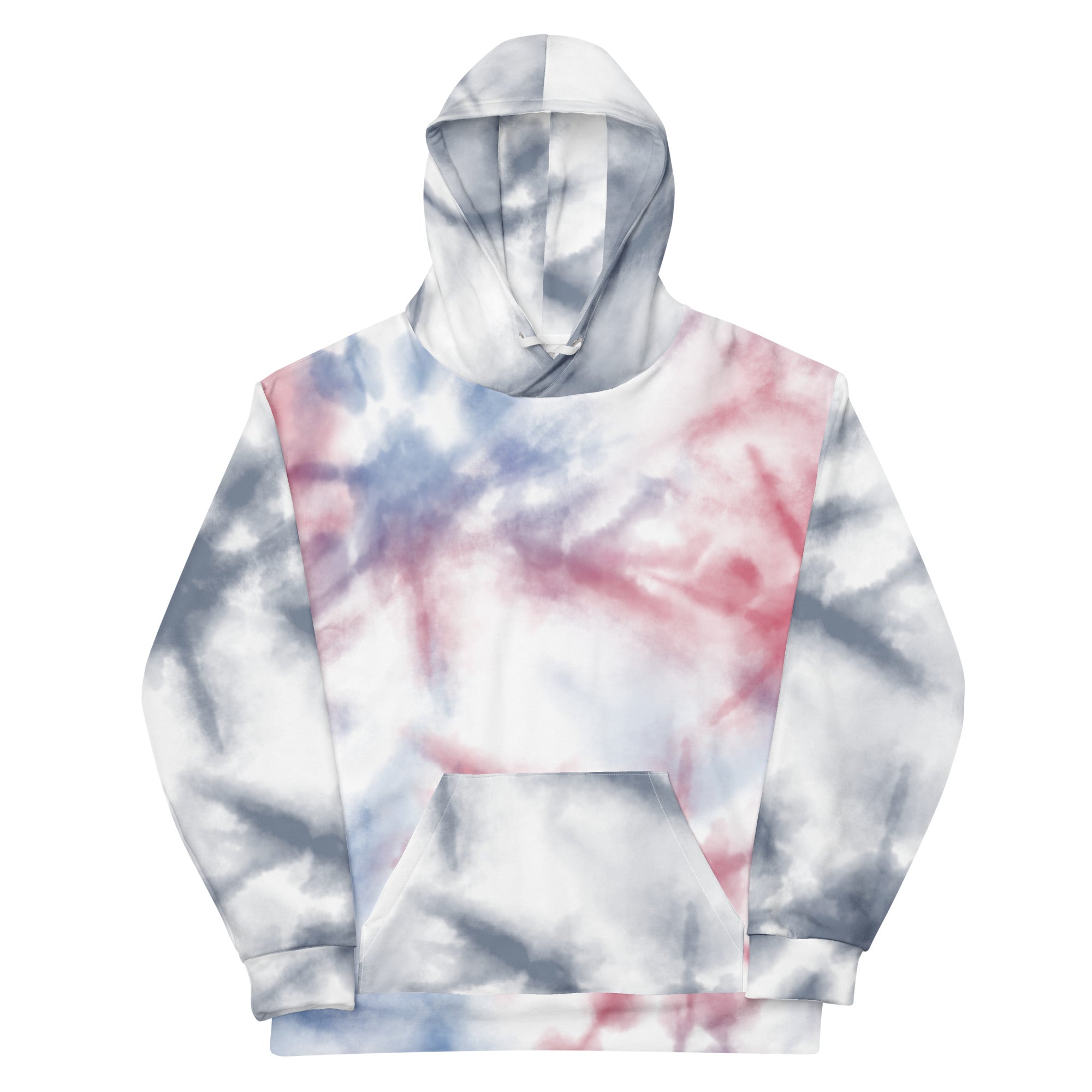 Leaky ts premium unisex white cotton hoodie with all-over print, designed for comfort and style.