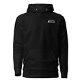 Black Sadgirl unisex hoodie by Leaky TS featuring a cotton heritage fabric and a front design, casual pullover style.