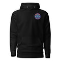 Black Leaky TS Stay Trippy Oct Unisex Hoodie made of cotton, featuring a front graphic design and comfortable pullover fit.