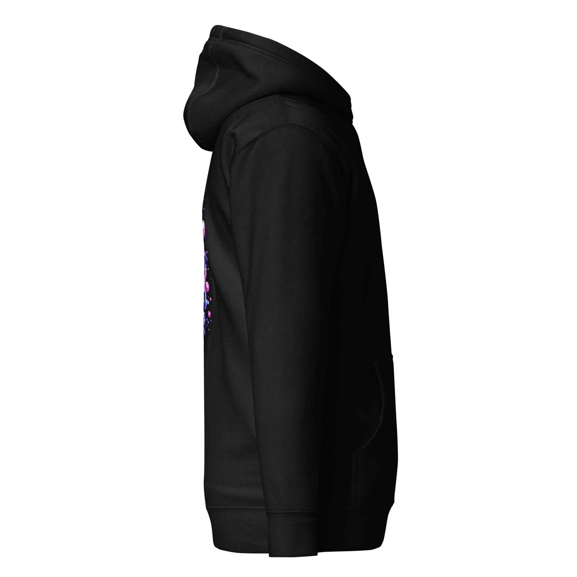 Sadgirl unisex hoodie by Leaky TS, black cotton hoodie with a comfortable fit and premium pullover design.