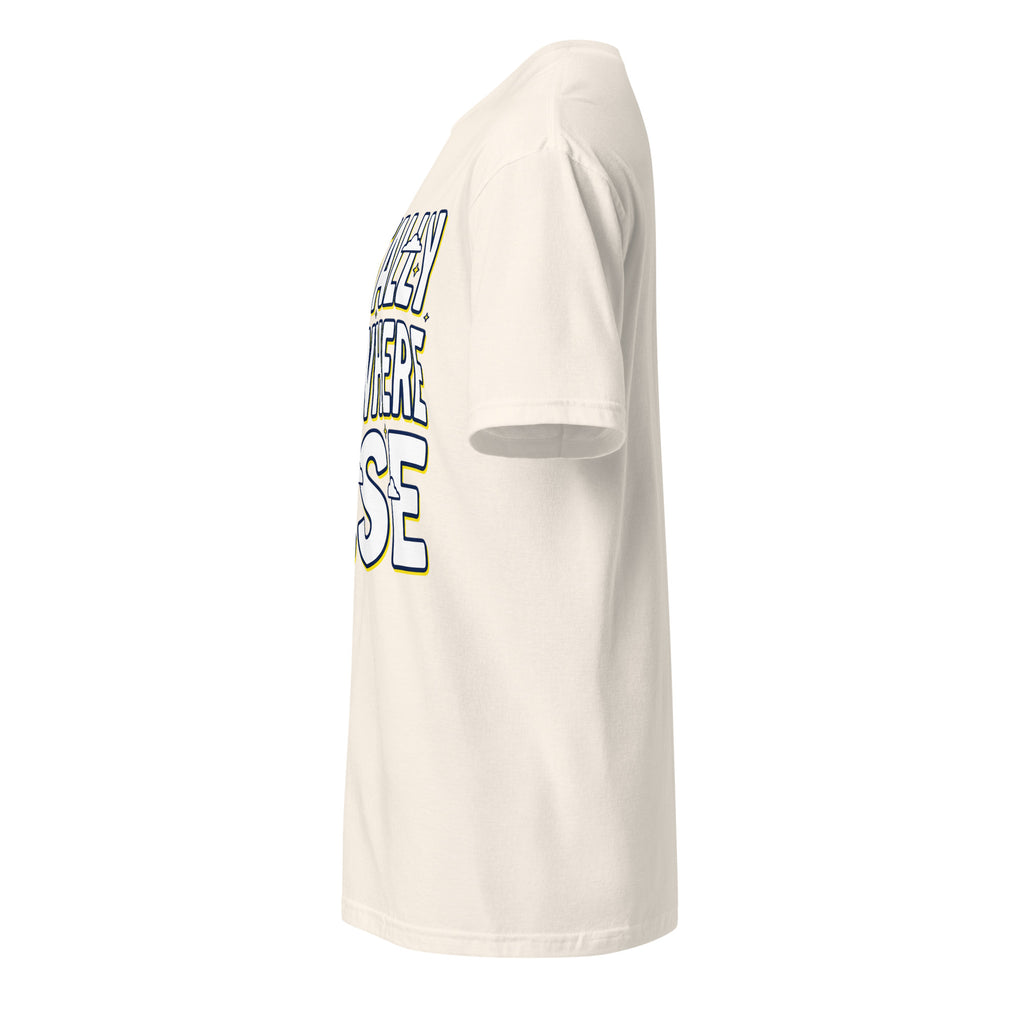 Unisex soft-style T-shirt by Leaky TS in natural color, featuring a comfortable, basic design for casual wear.